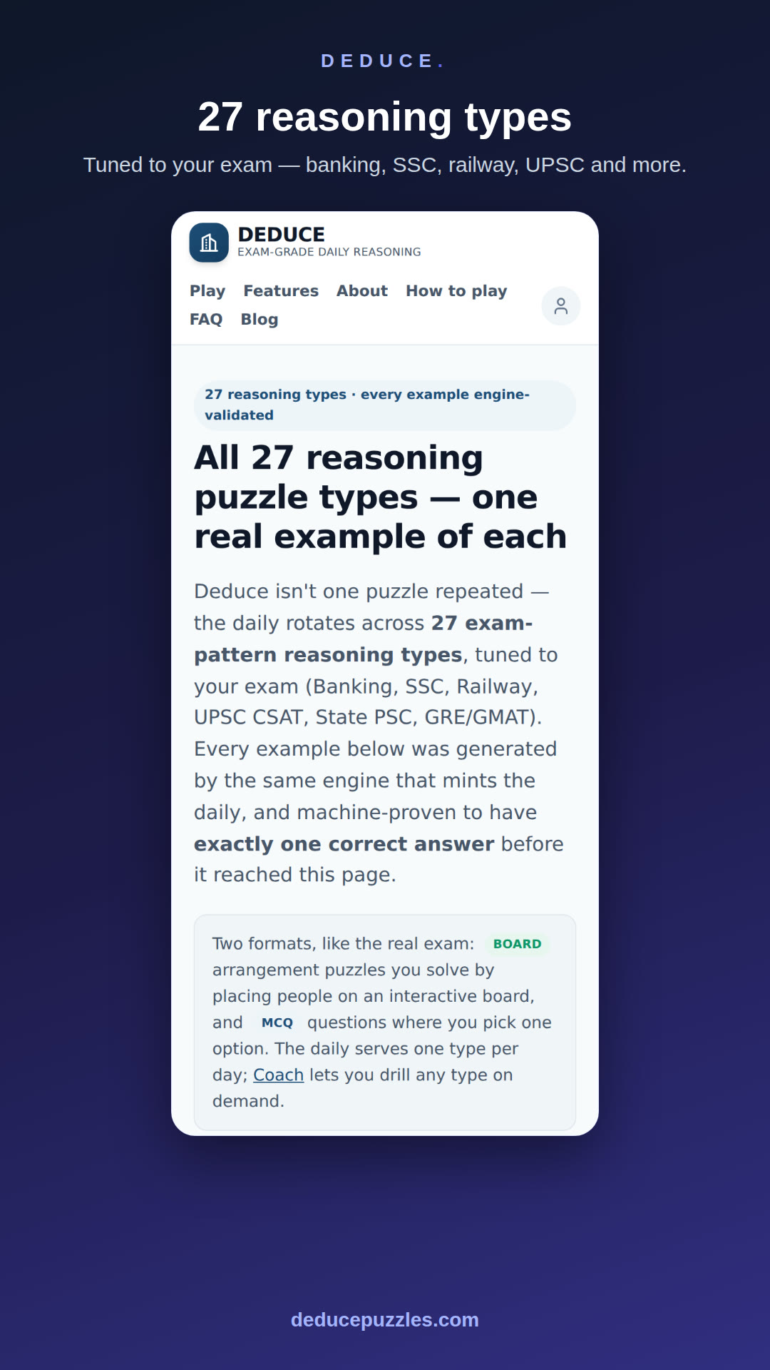 27 reasoning types
